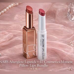 NARS Afterglow Lipstick & IT Cosmetics Pillow Lips Moment NEW Bundle